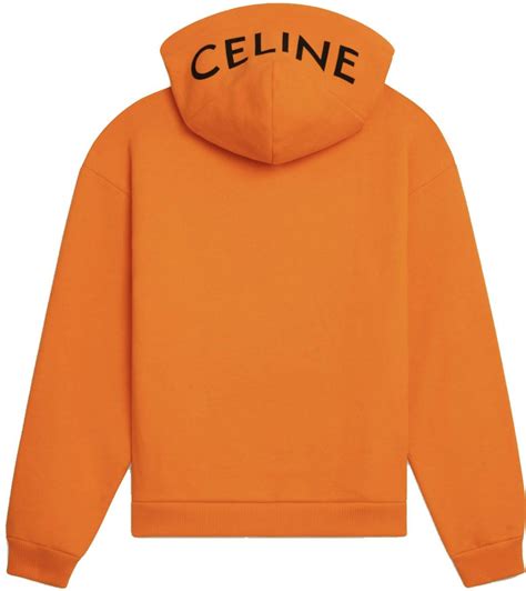 celine orange hoodie